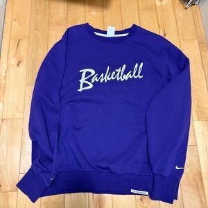 Nike Purple 'Basketball' Crewneck Sweatshirt